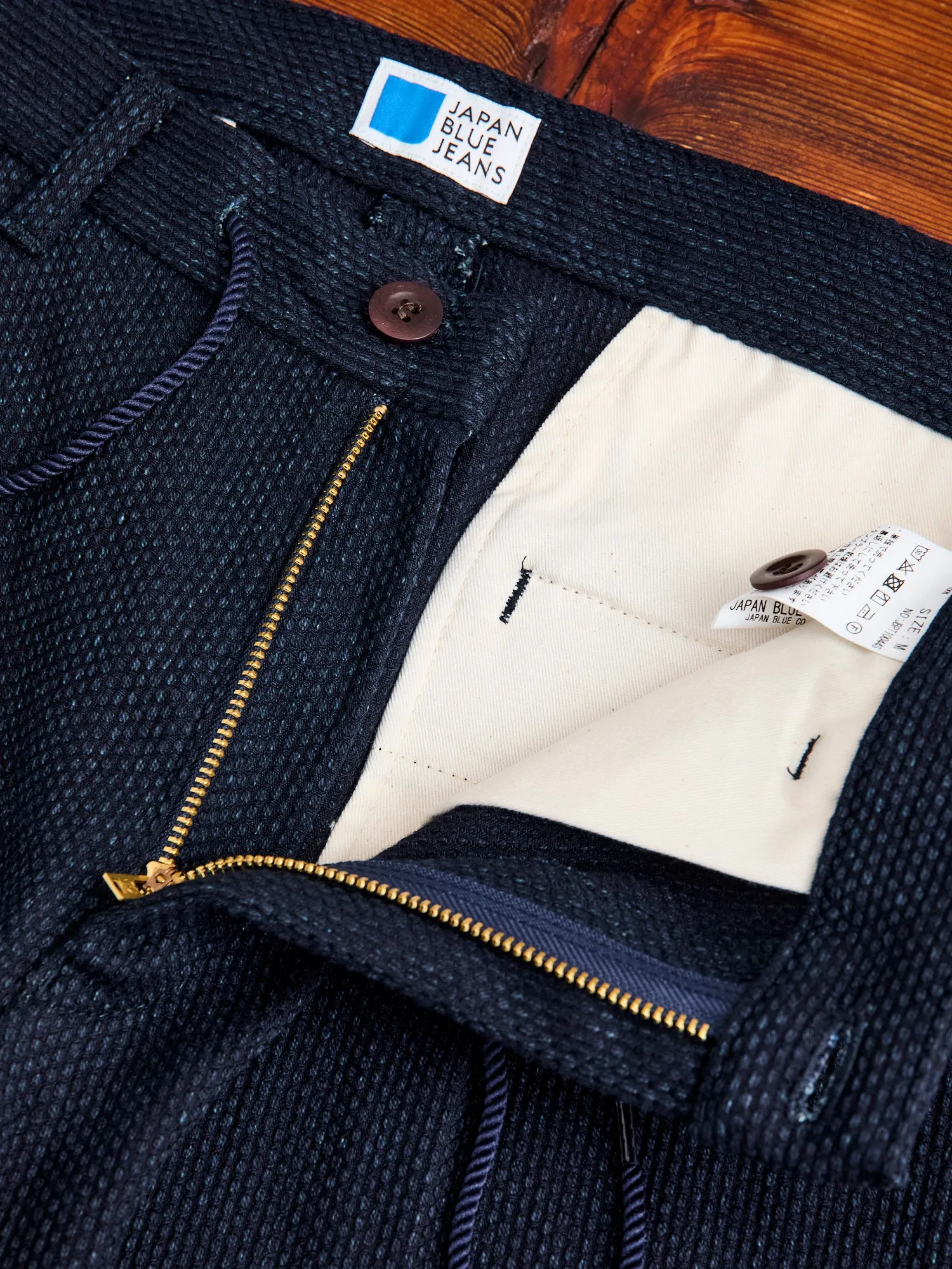 11oz Sashiko Easy Tapered Pants in Indigo