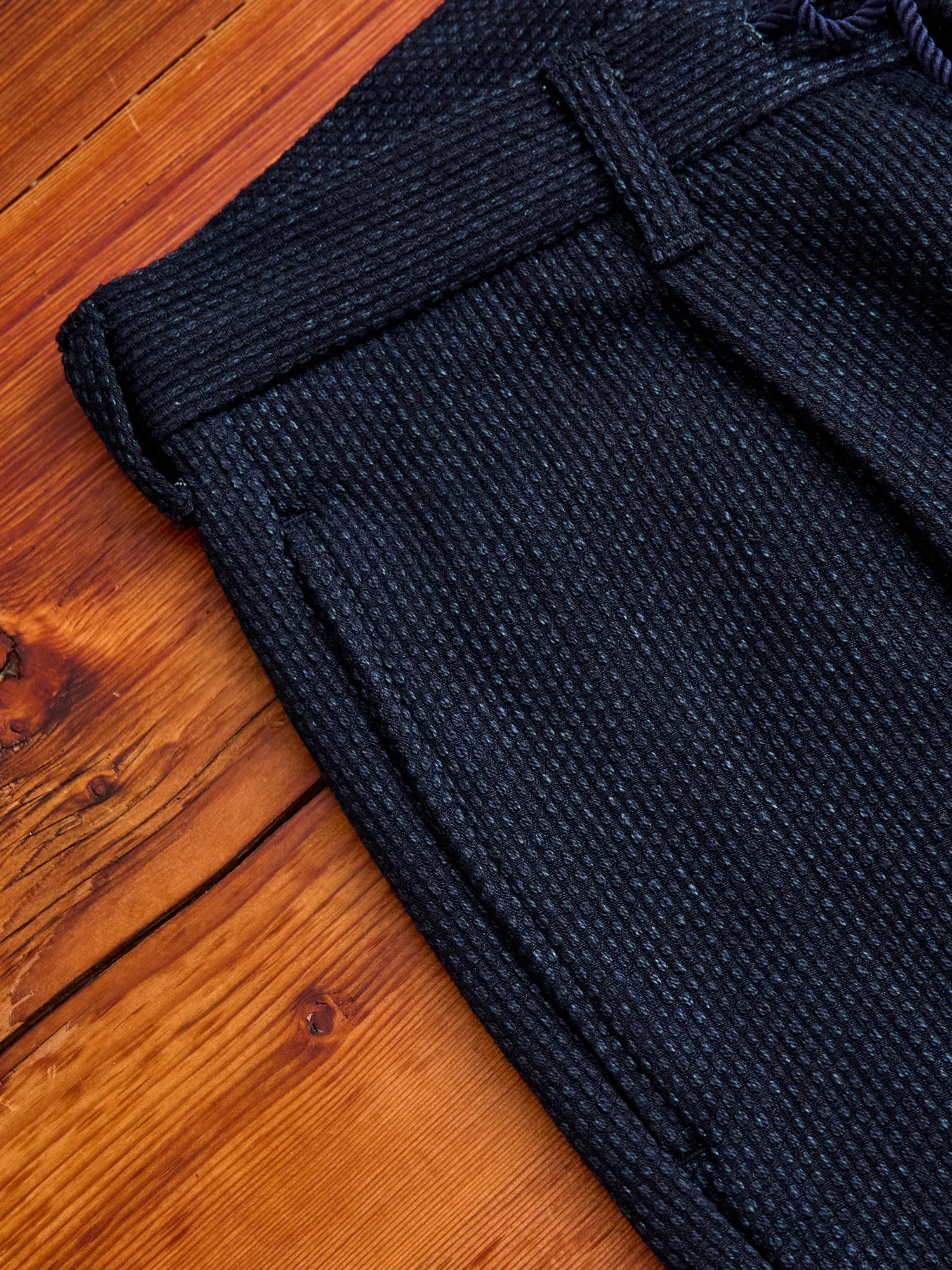 11oz Sashiko Easy Tapered Pants in Indigo