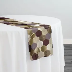 13pcs - Metro Jacquard (Reversible) Table Runner 12"x88" - Copper