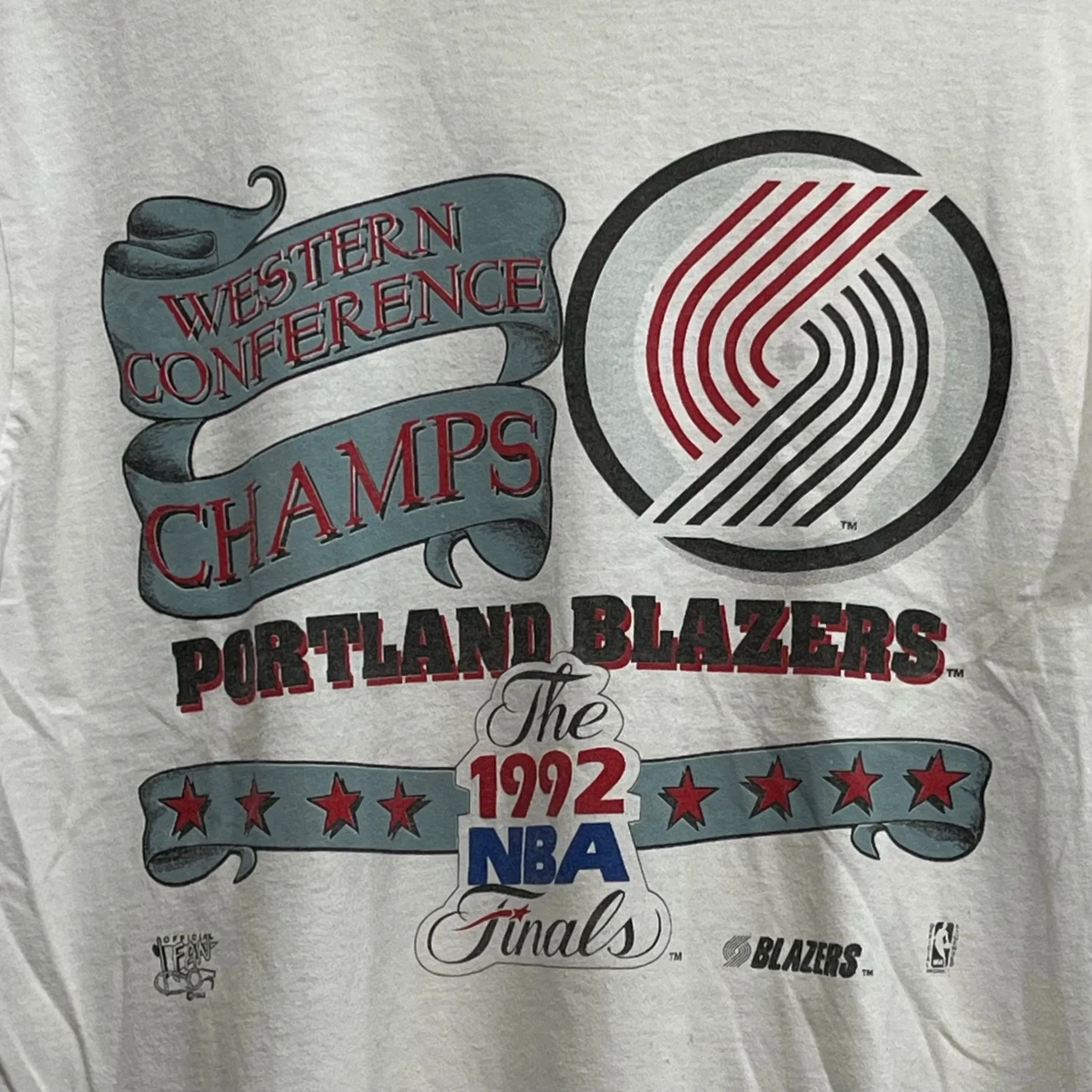 1992 Portland Trail Blazers Western Conference Champs Shirt M