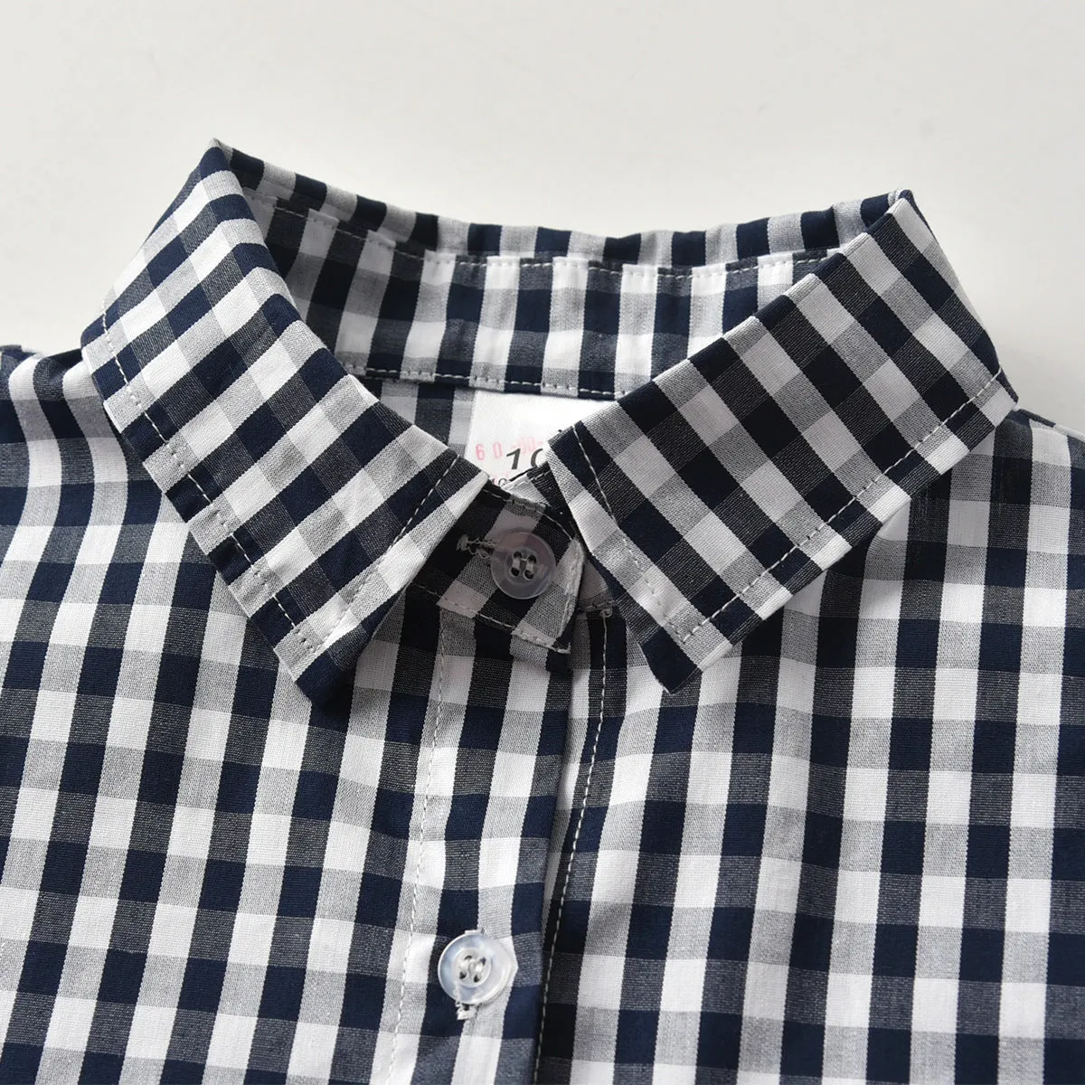 2 Pieces Set Baby Kid Boys Dressy Checked Bow Shirts And Solid Color Pants Wholesale 01786822