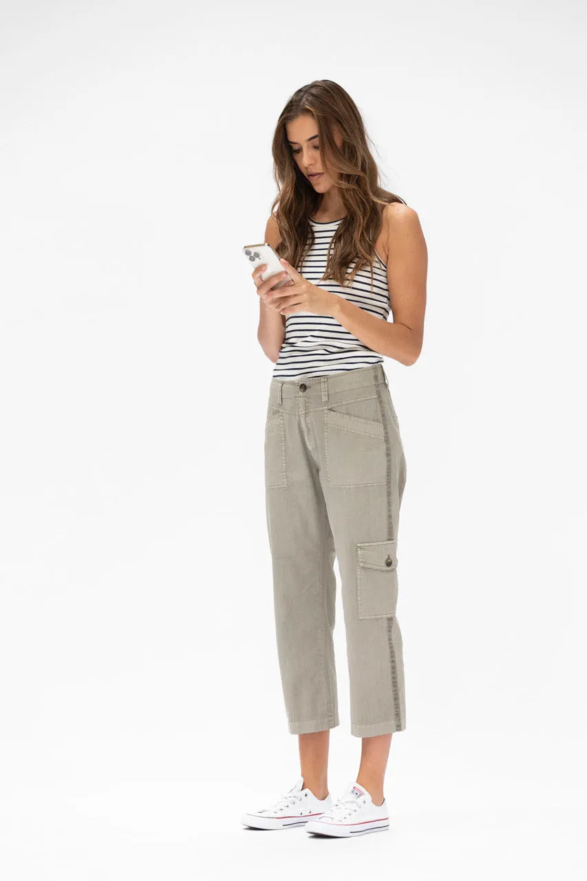 Aneke Crop Pants - Smoked Powder