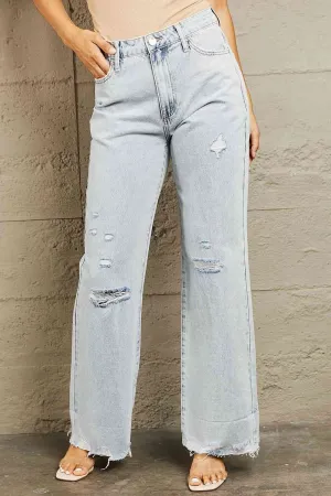 BAYEAS Stylish High-Waisted Flared Jeans