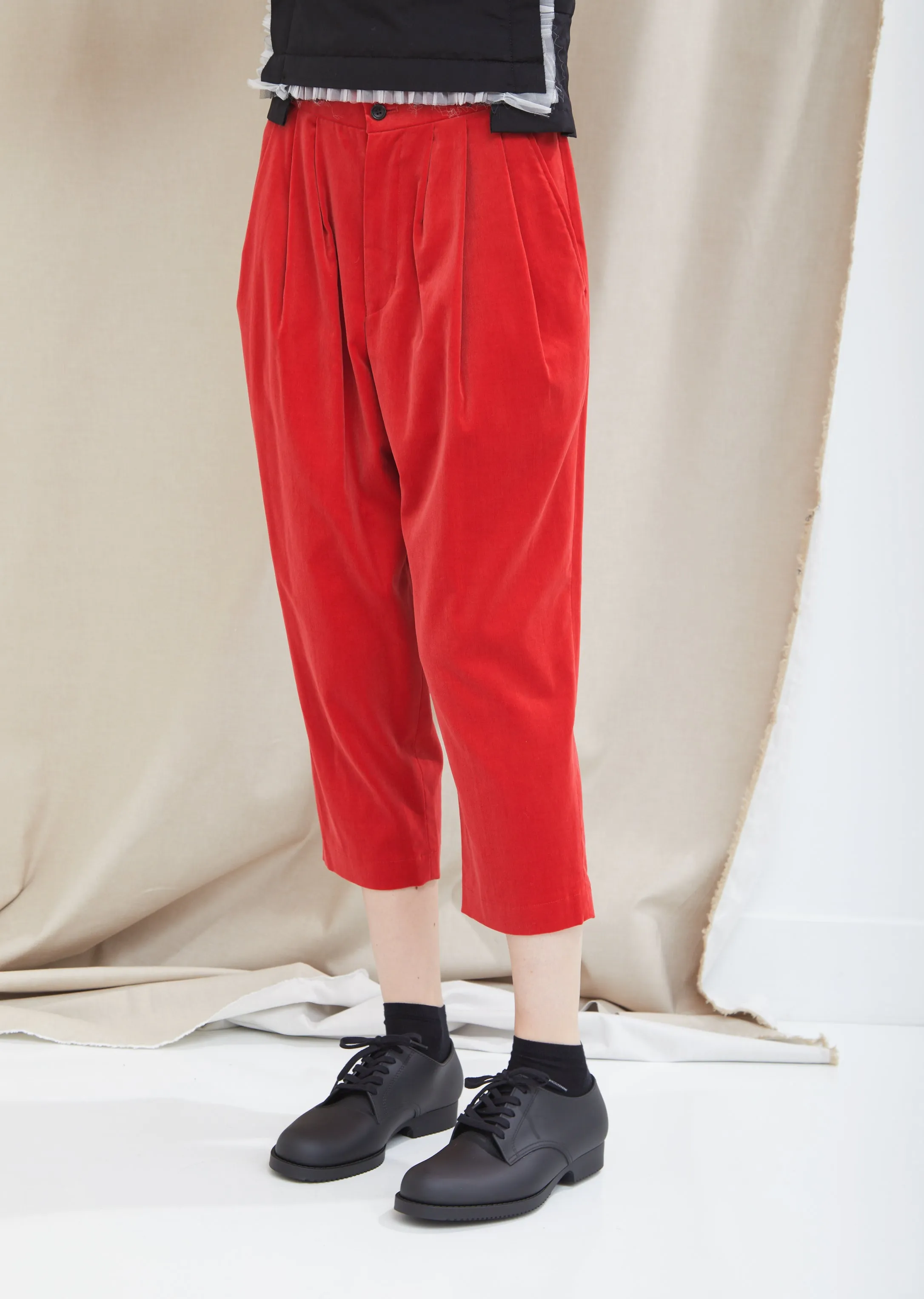 Cotton Velveteen Trousers