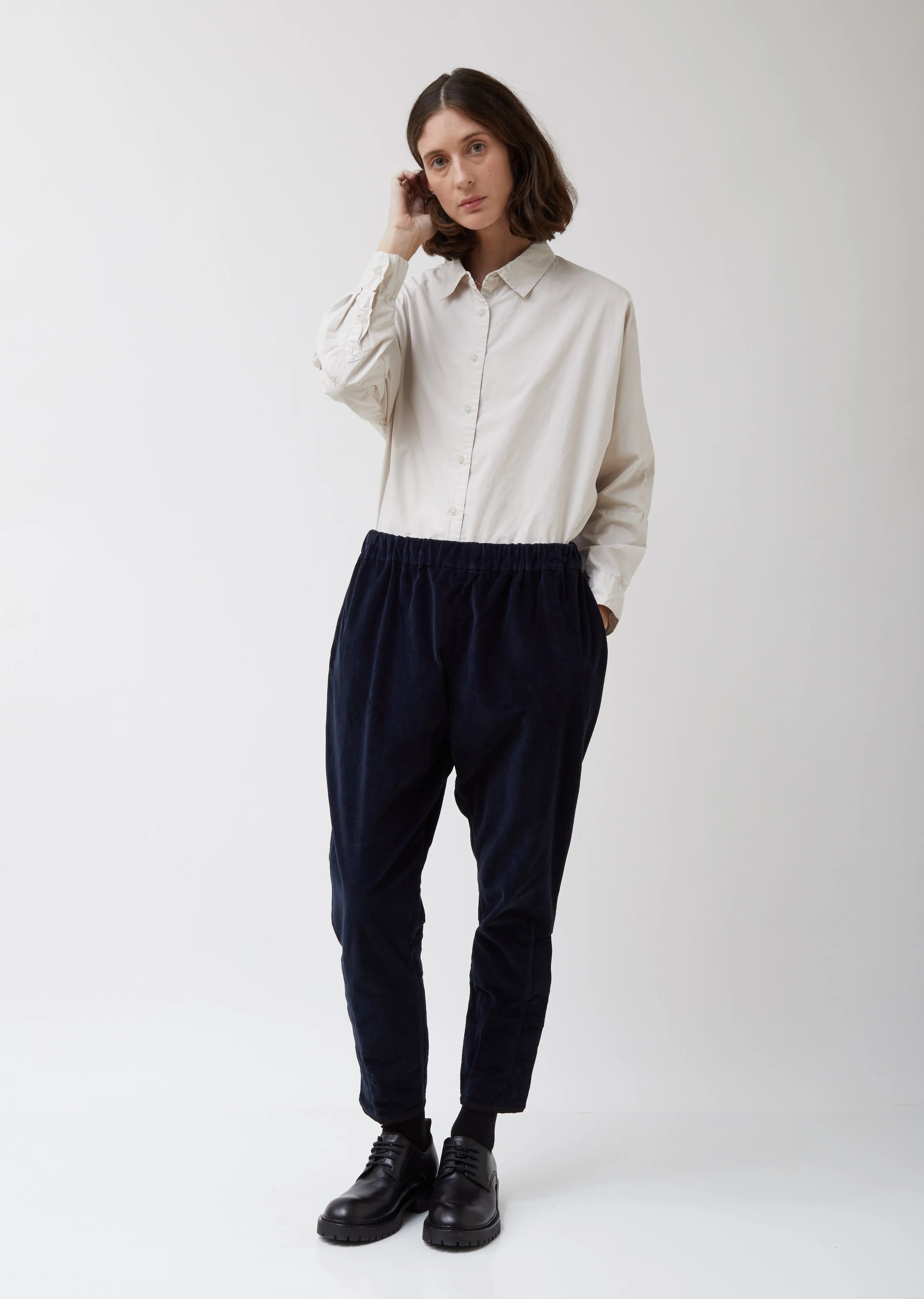 Dark Navy Velveteen Jodhpur Pant