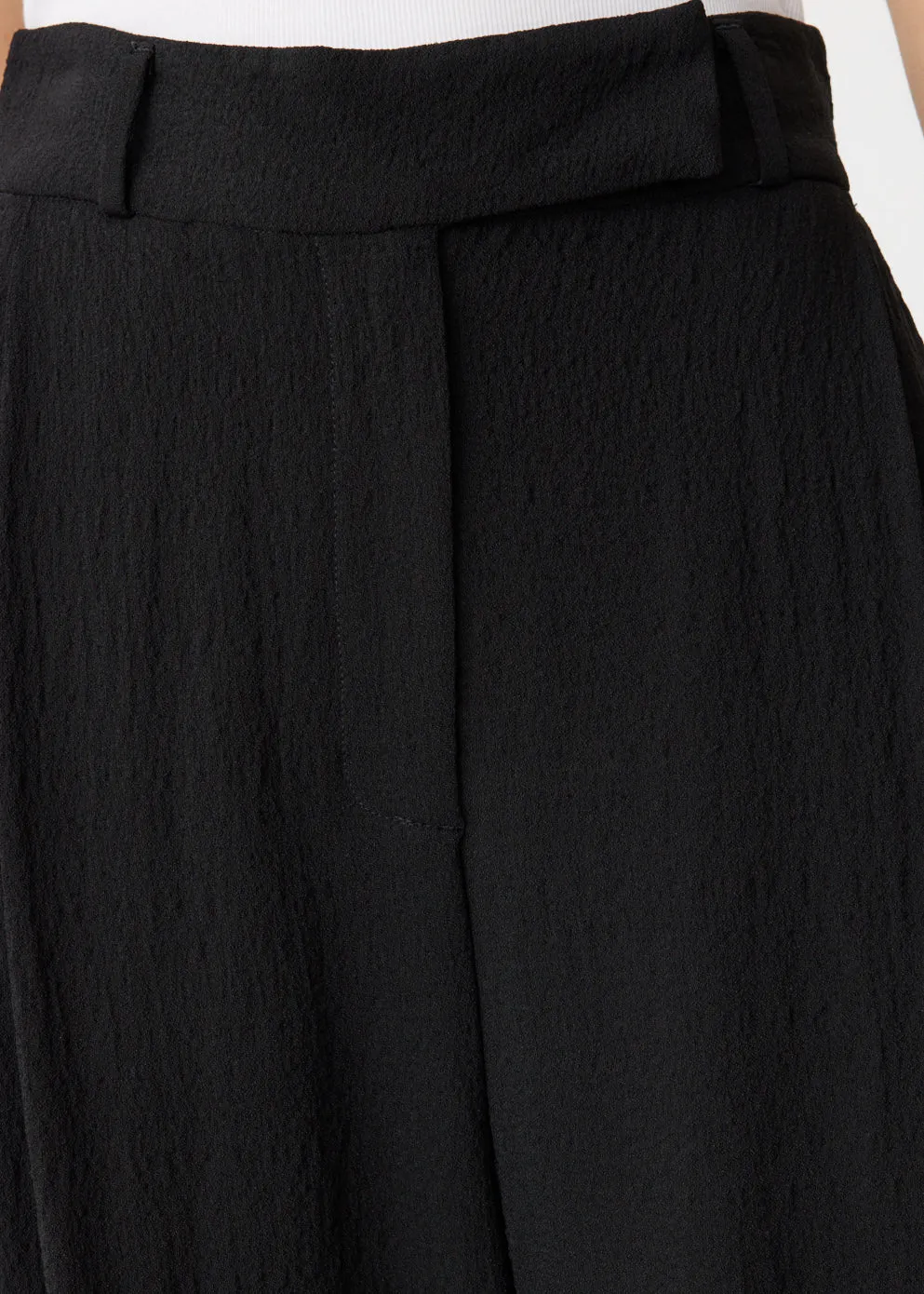 Deep Pleat Crepe Trousers