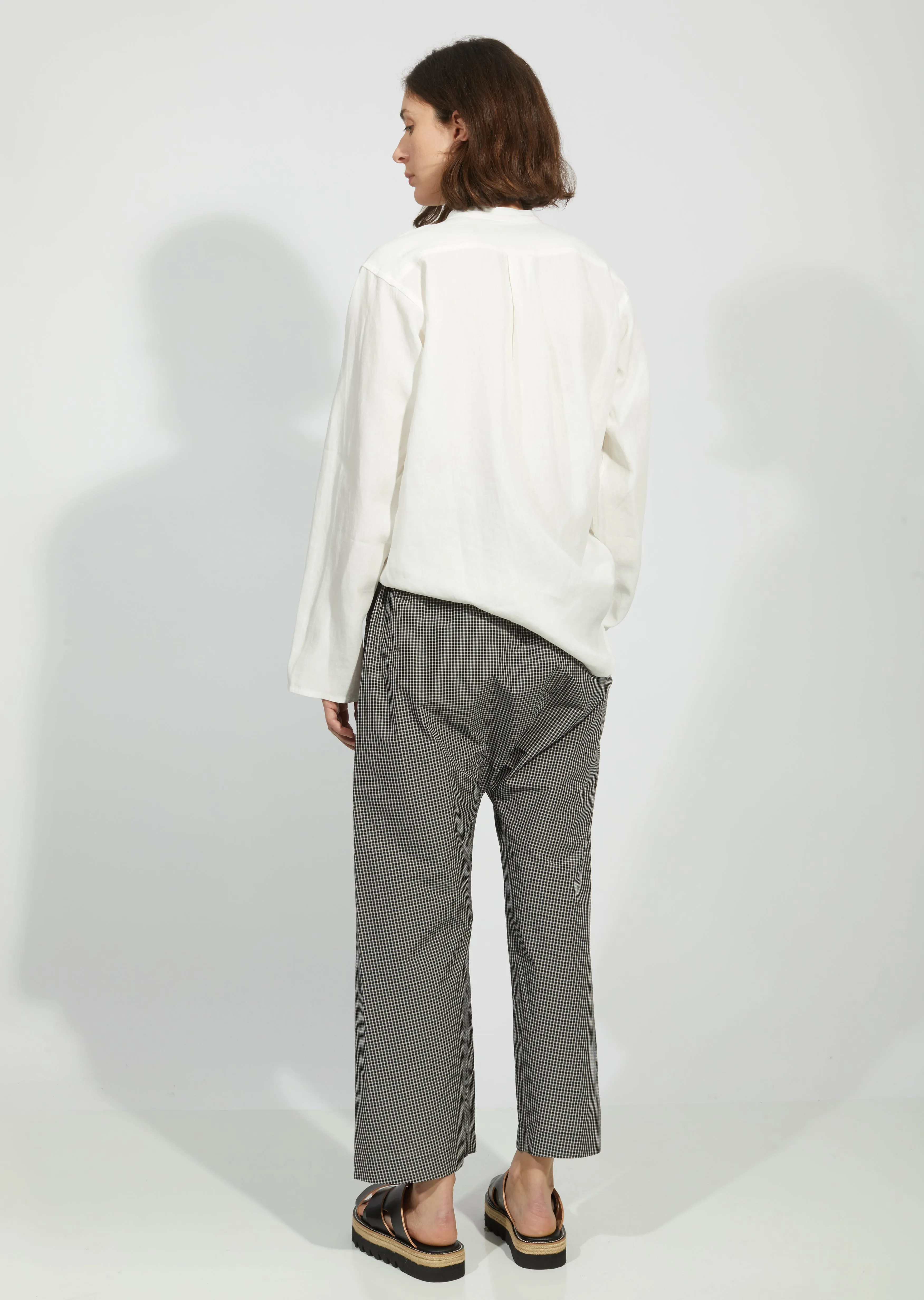 Elastic Waist Wide Casual Pants