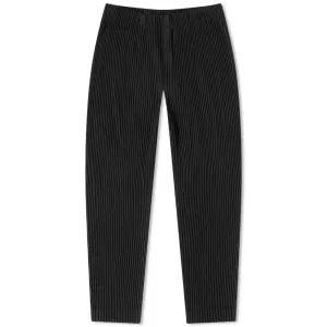 Homme Plissé Issey Miyake Pleated Tapered Pants, Black
