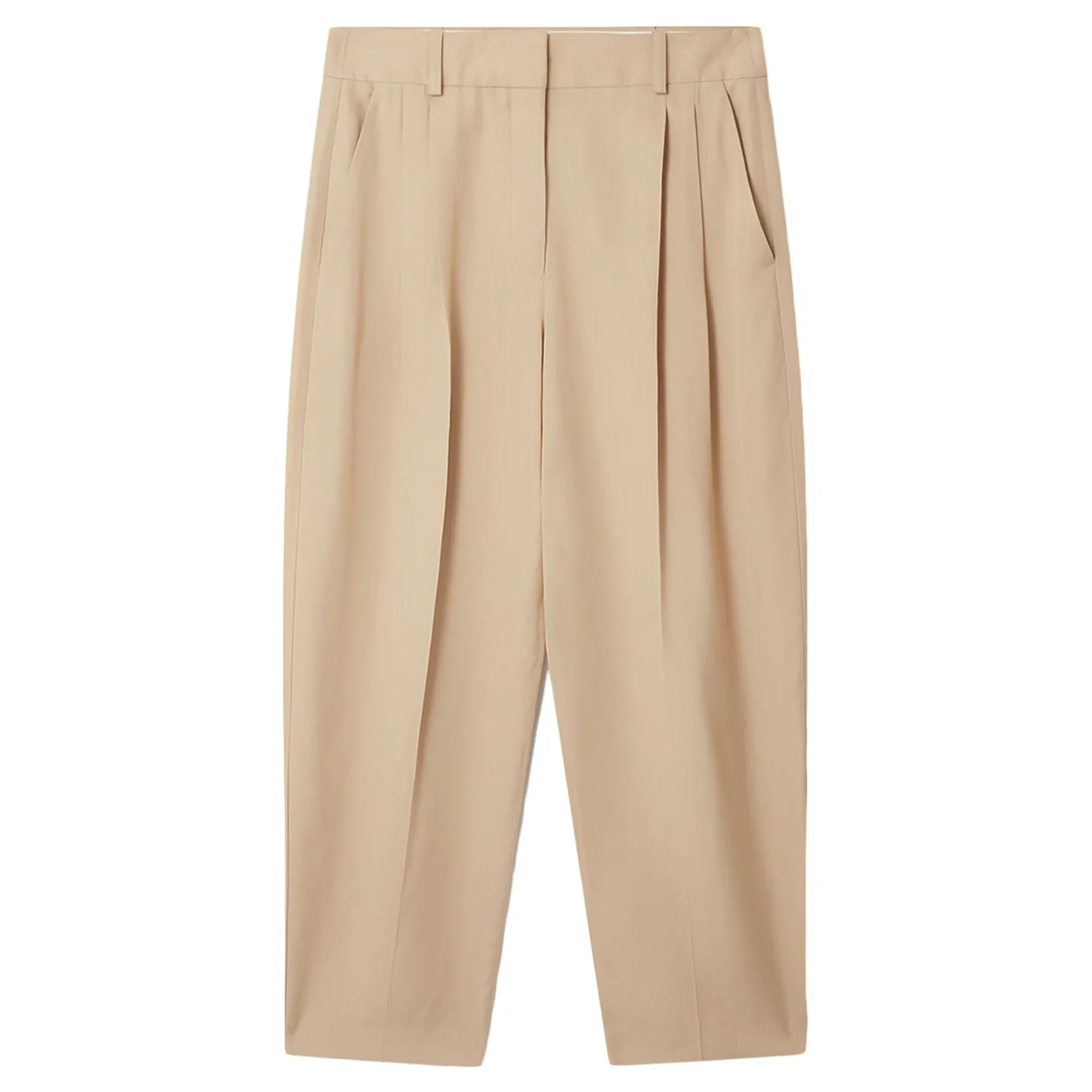 Iconic Cropped Pleated Trouser