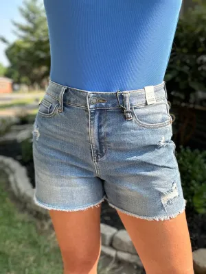 Judy Blue High Waist Distressed Shorts