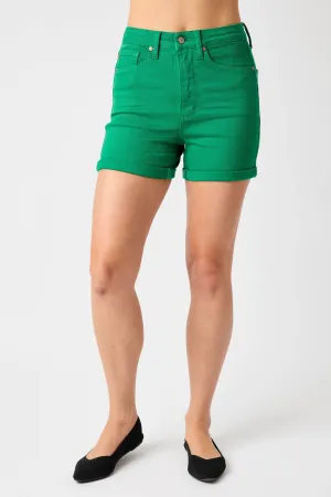Judy Blue High Waist Kelly Green Shorts