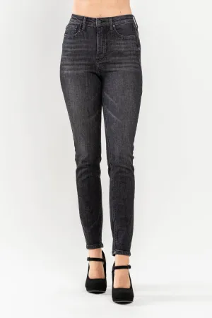 Judy Blue High Waist Tummy Control Black Wash Skinny