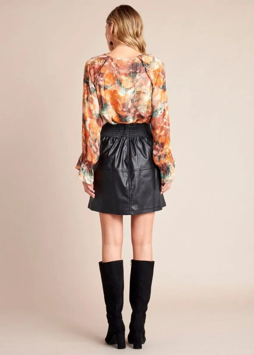 Lia Mini Faux Leather Skirt