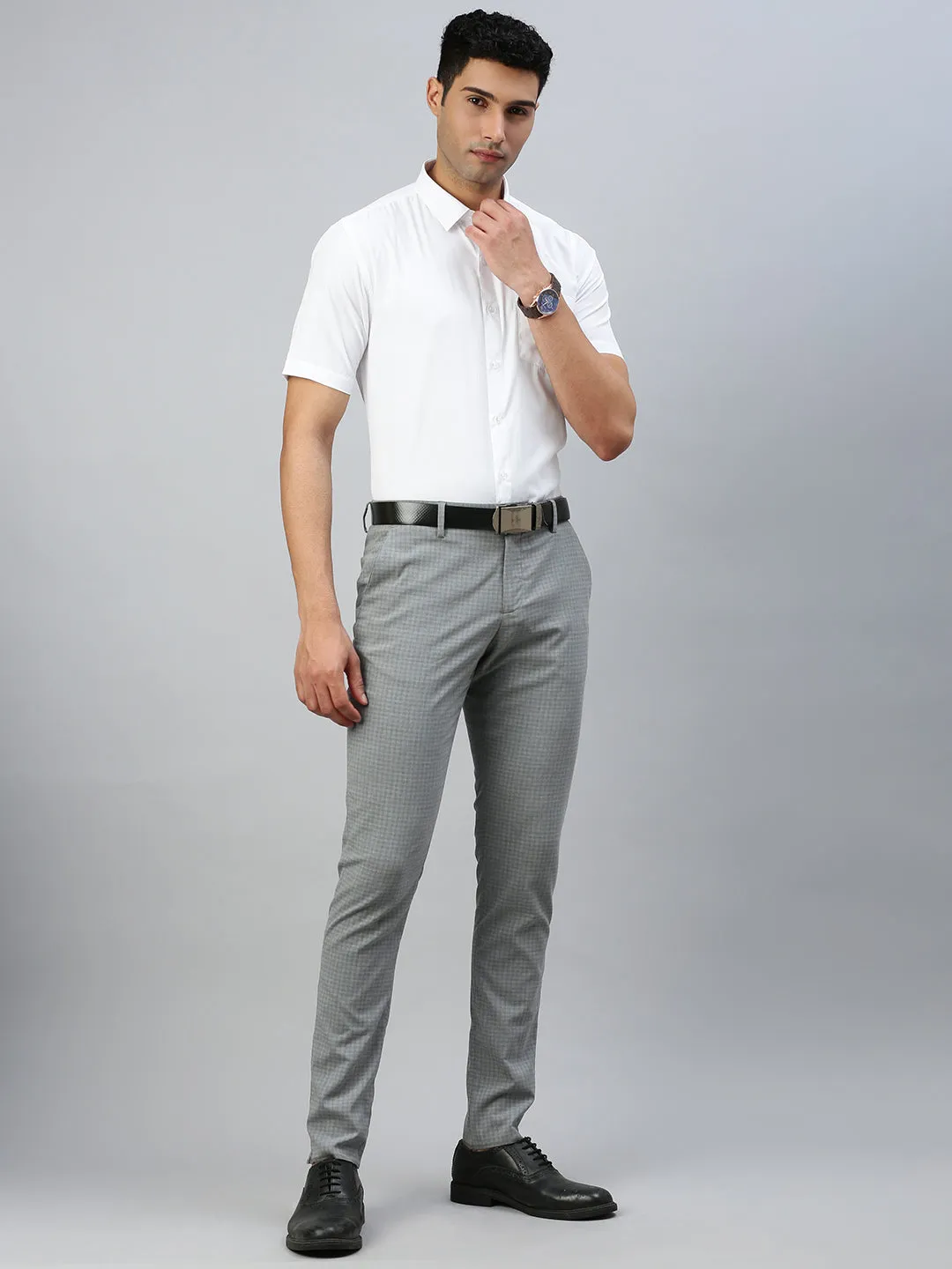 Men Cotton Rich Formal White Shirt