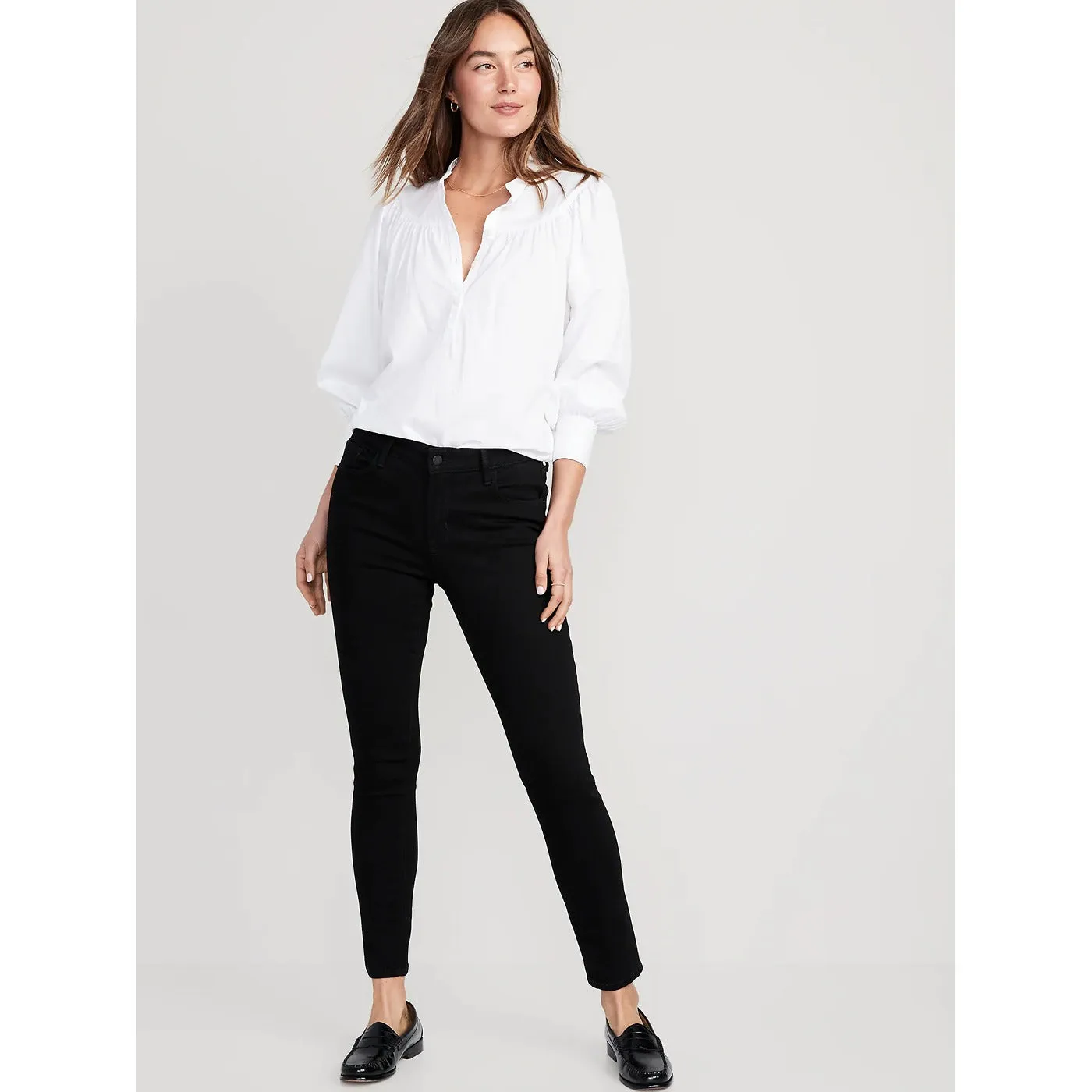 ON Black Mid Rise Skinny Jeans