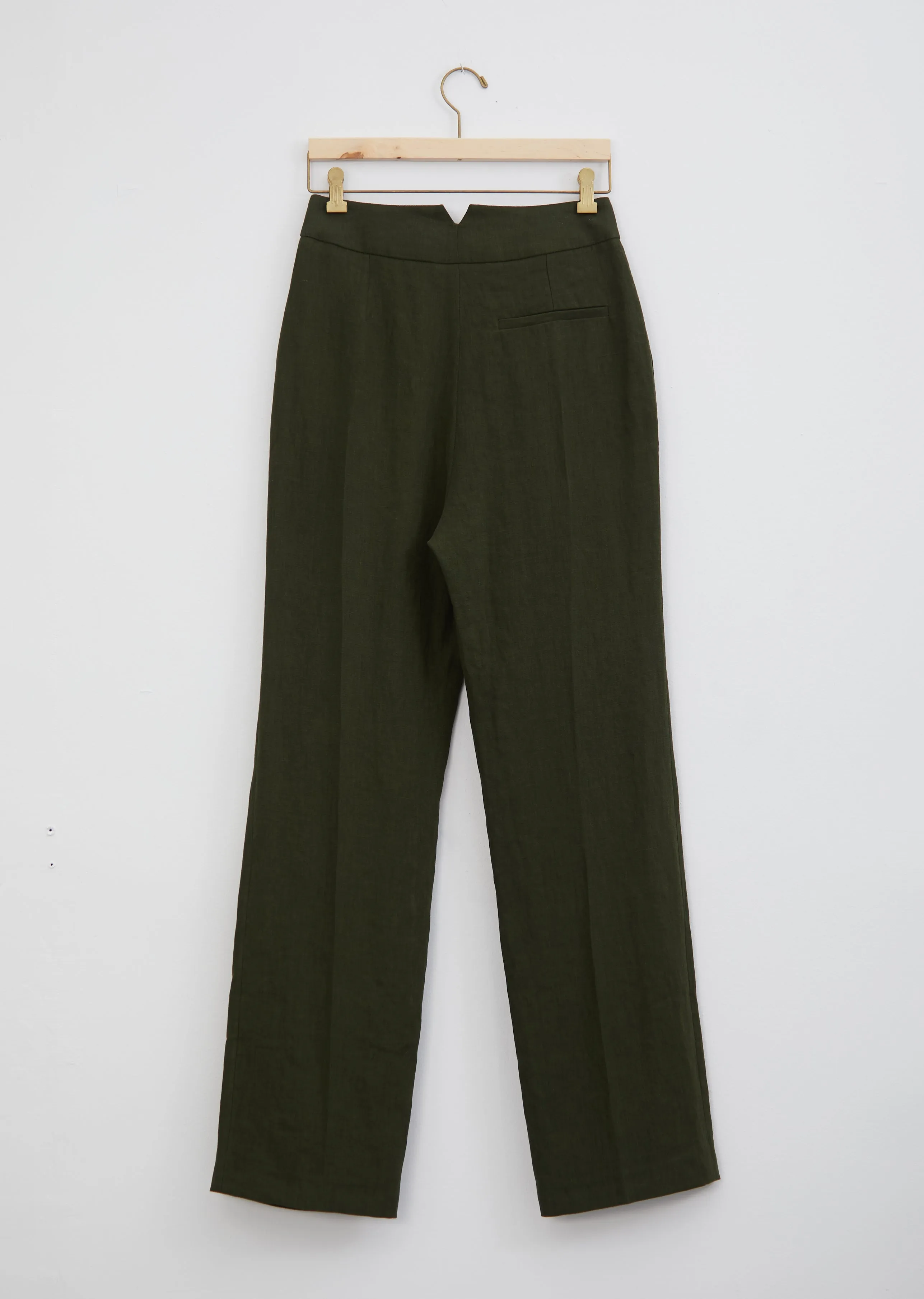 Pleated Linen Trouser