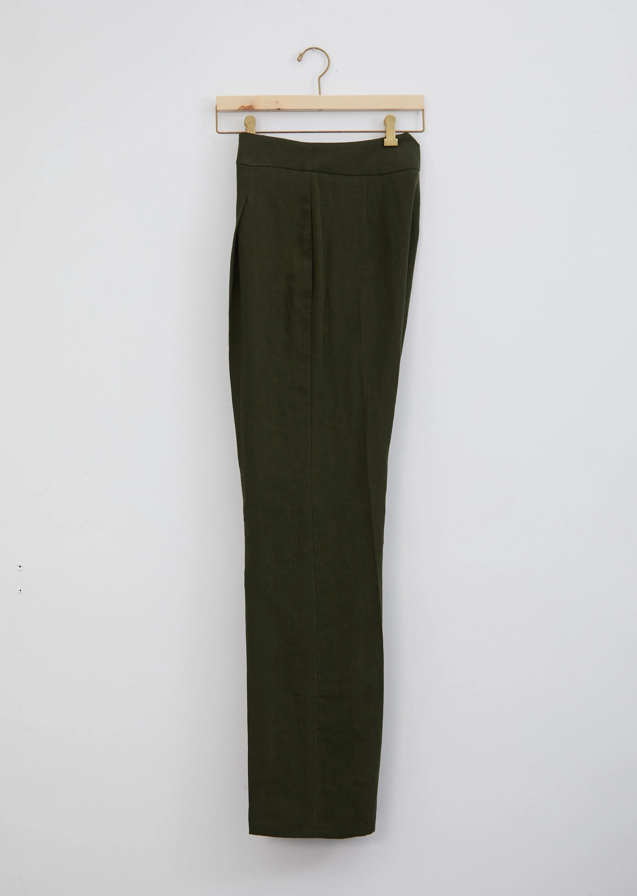 Pleated Linen Trouser