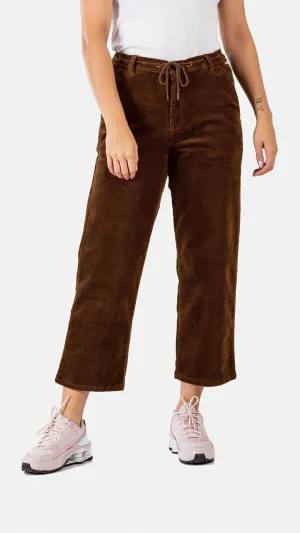 Reflex Women Loose Chino Corduroy - Brown