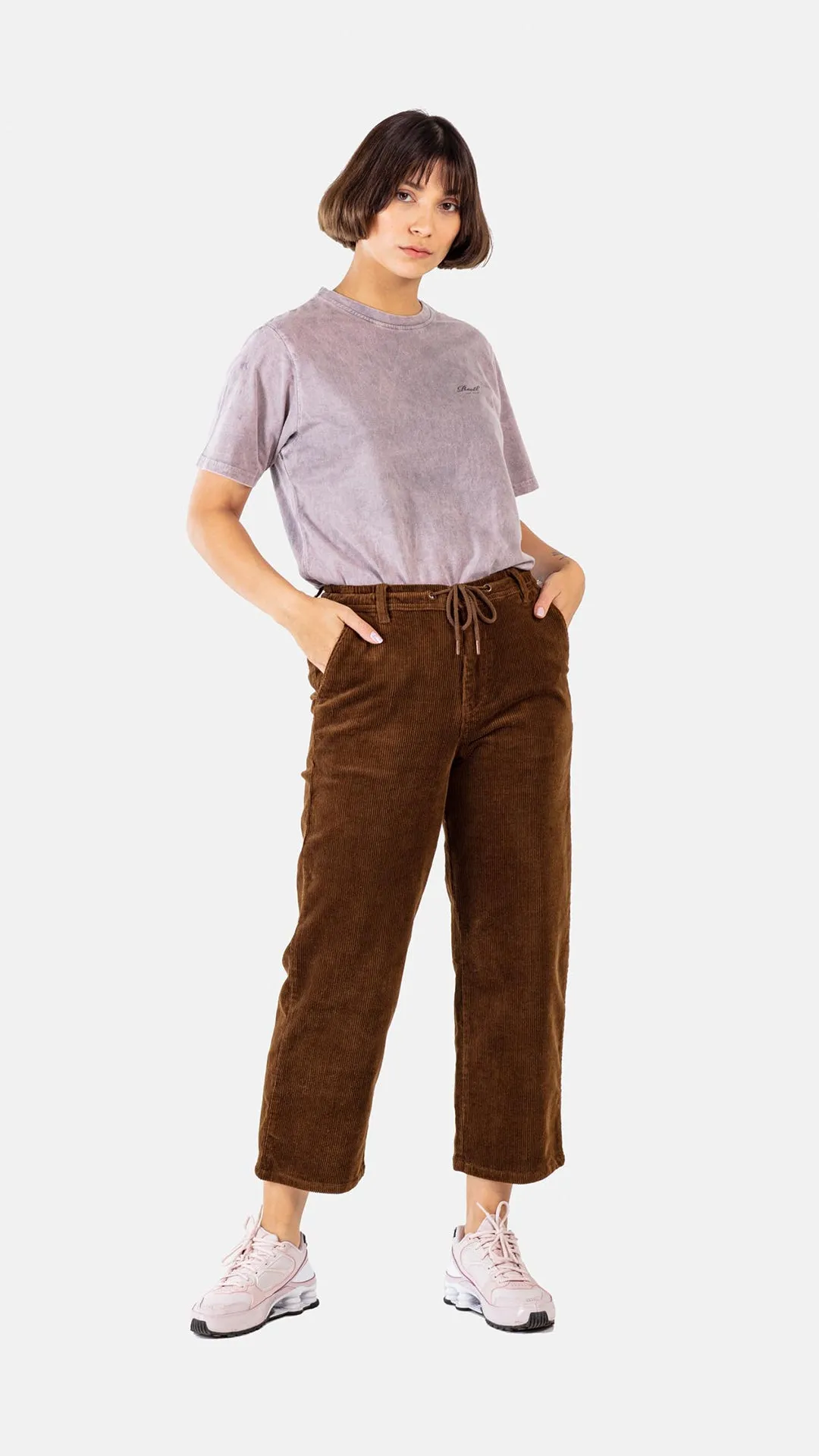 Reflex Women Loose Chino Corduroy - Brown