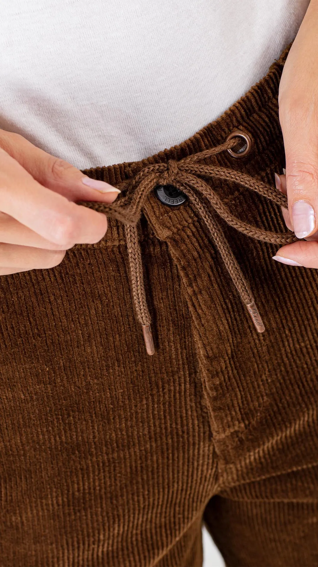 Reflex Women Loose Chino Corduroy - Brown