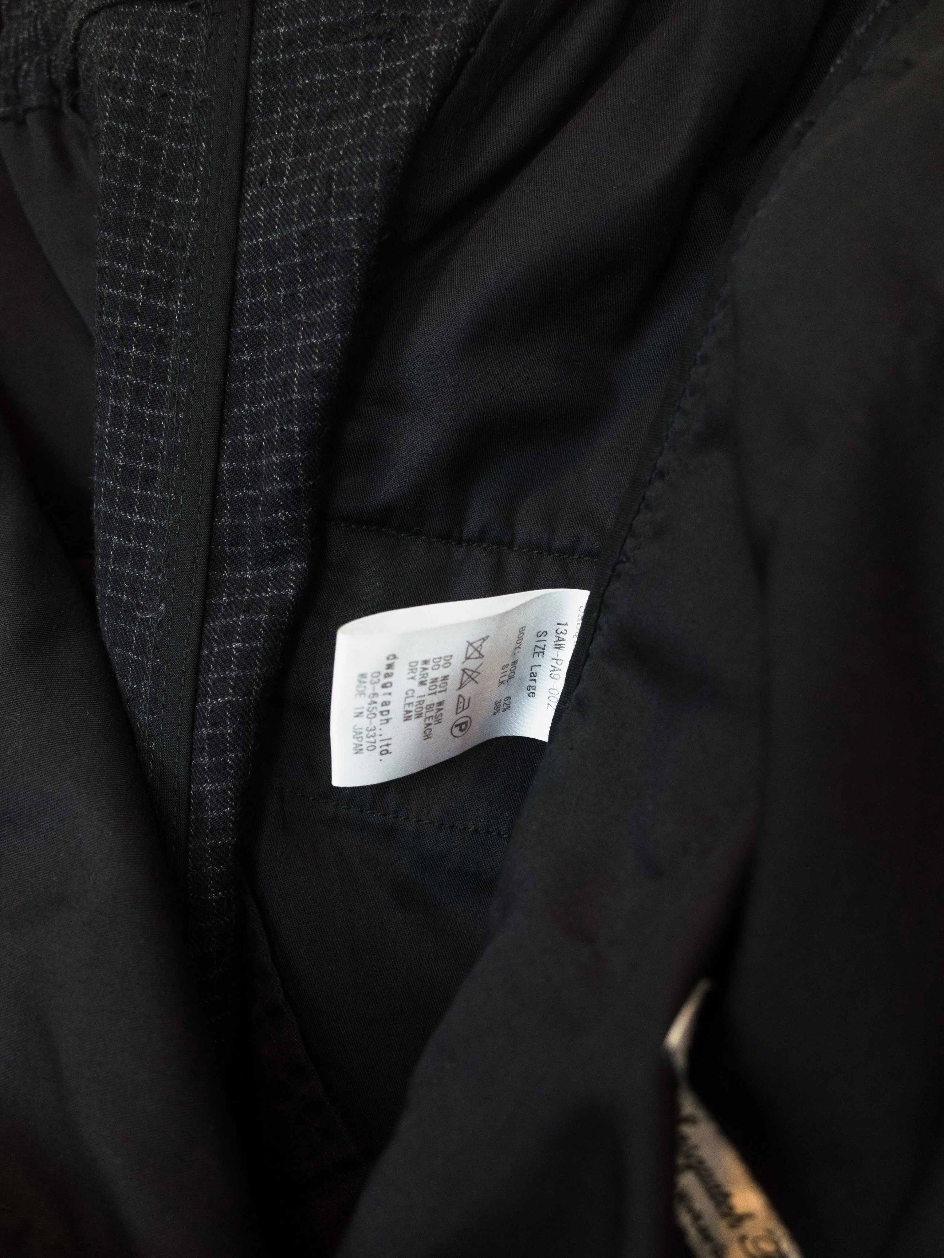 Sasquatchfabrix AW13 Tapered Micro Grid Trousers