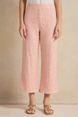 Senior Girls Pink Mesh Pants
