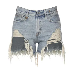 SHREDDED SLOUCHY SHORTS